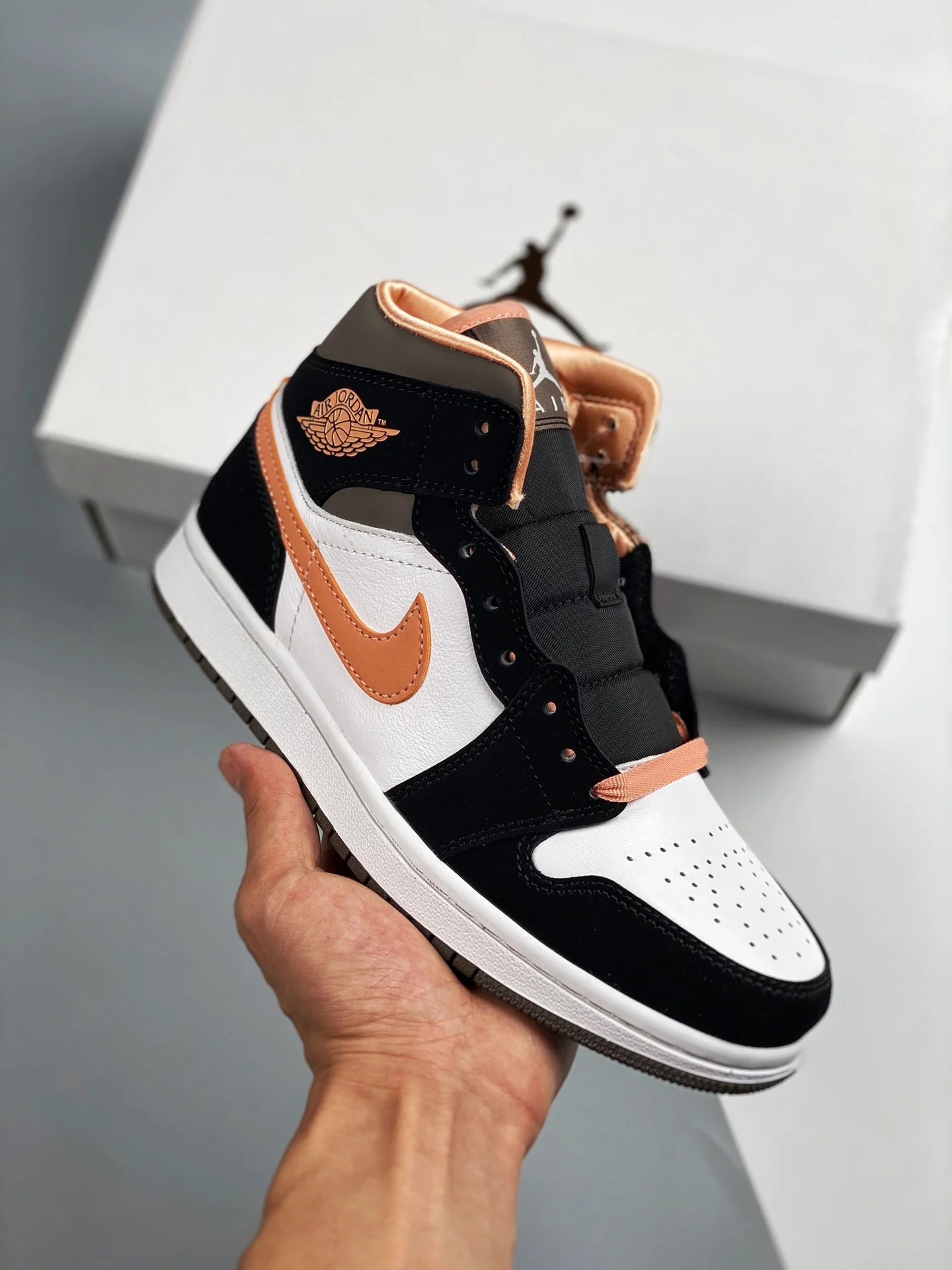 Air Jordan 1 Mid Peach Mocha DH0210-100 For Sale