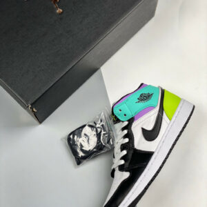 Air Jordan 1 Mid Purple Teal Green 554725-175 For Sale