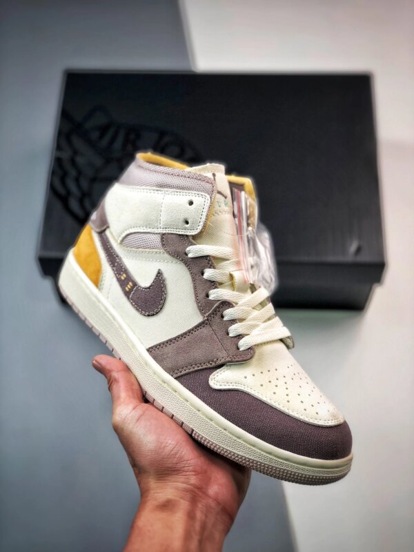 Air Jordan 1 Mid SE Craft Sail Taupe Haze Fossil Stone DM9652-102 For Sale