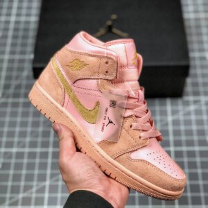 Air Jordan 1 Mid SE GS Coral Stardust BQ6931-600 For Sale