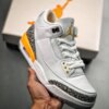 Air Jordan 3 White Laser Orange-Cement Grey-Black For Sale