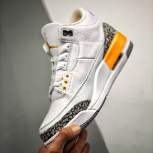 Air Jordan 3 White Laser Orange-Cement Grey-Black For Sale