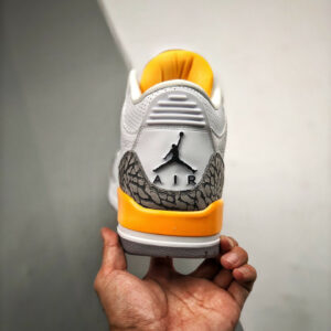 Air Jordan 3 White Laser Orange-Cement Grey-Black For Sale