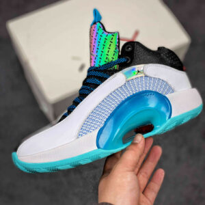 Air Jordan 35 Morpho White Blue Black On Sale