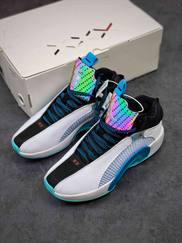 Air Jordan 35 Morpho White Blue Black On Sale