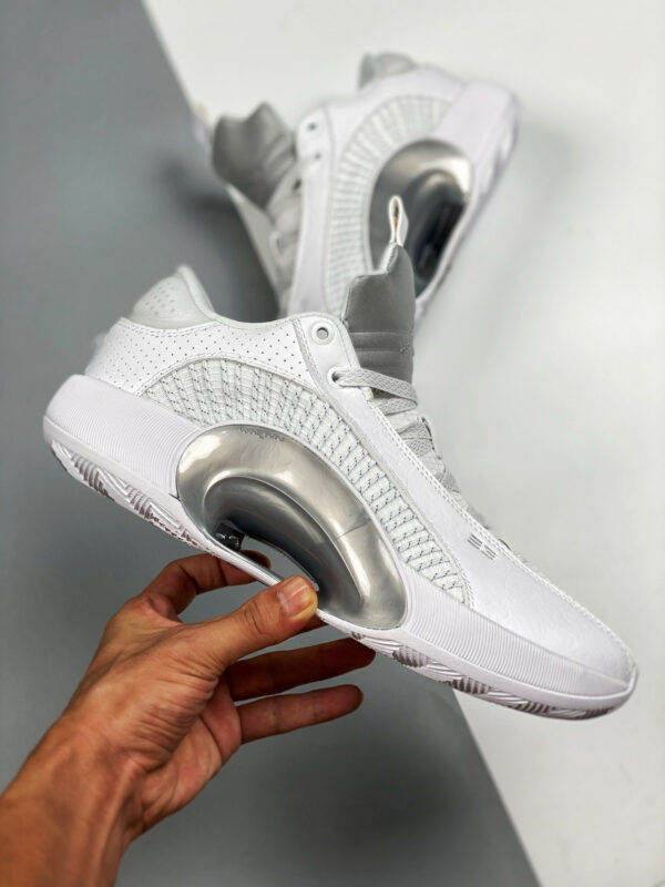 Air Jordan 35 Low White White-Metallic Silver On Sale