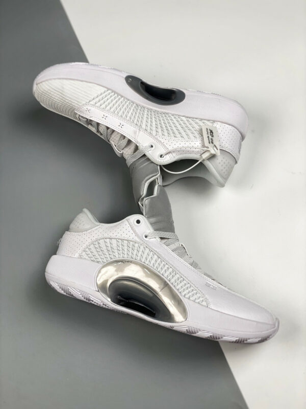 Air Jordan 35 Low White White-Metallic Silver On Sale