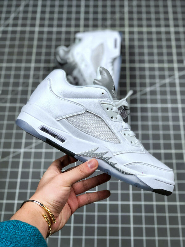 Air Jordan 5 Low White Black-Wolf Grey 819172-122 For Sale