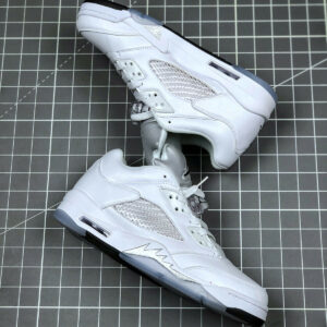 Air Jordan 5 Low White Black-Wolf Grey 819172-122 For Sale