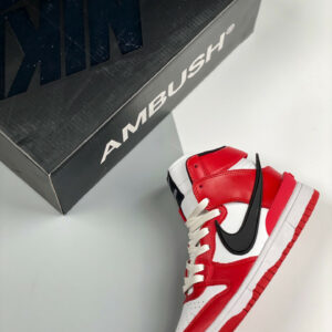 Ambush x Nike Dunk High Chicago Red White For Sale