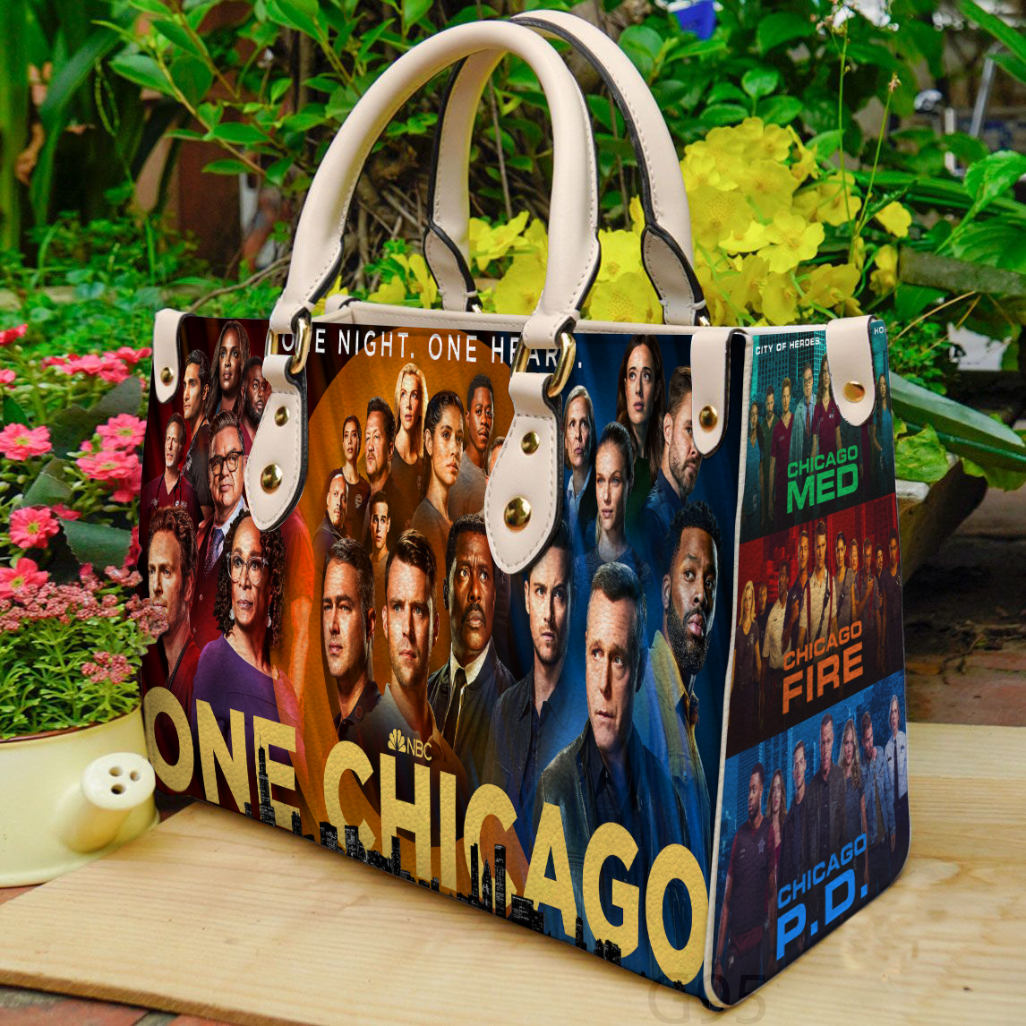 Chicago Fire Women Leather Hand Bag