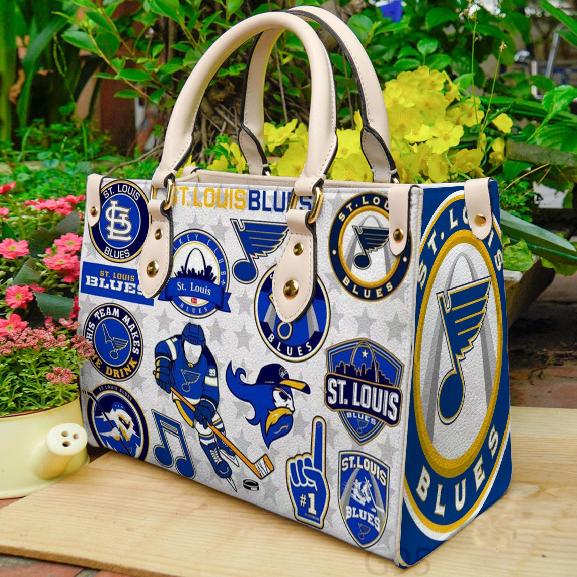 St. Louis Blues Women Leather Hand Bag