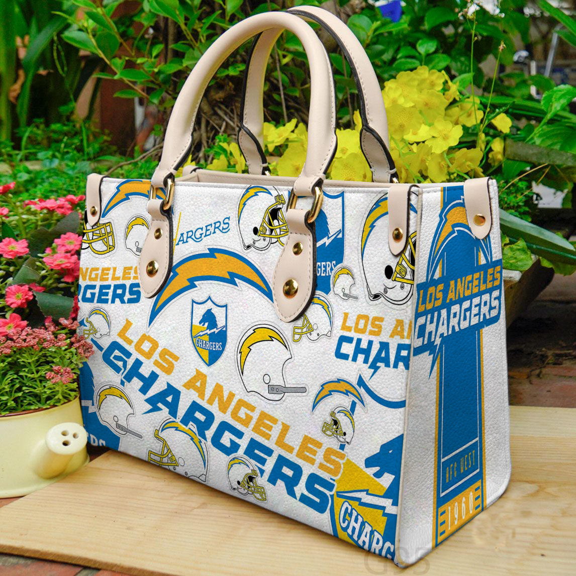 Los Angeles Chargers Women Leather Hand Bag