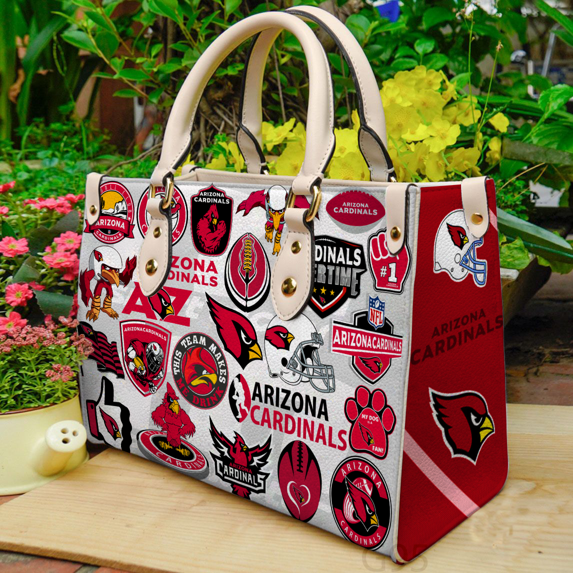 Arizona Cardinals Women Leather Hand Bag