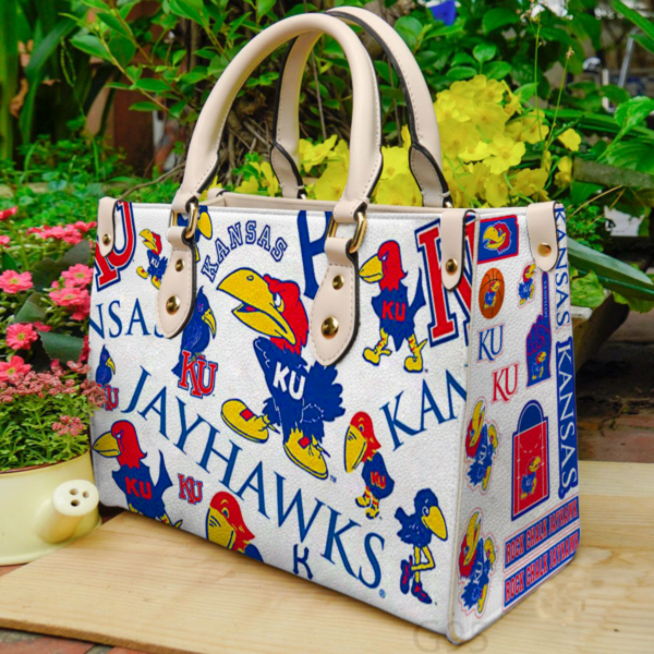 Kansas Jayhawks Women Leather Hand Bag