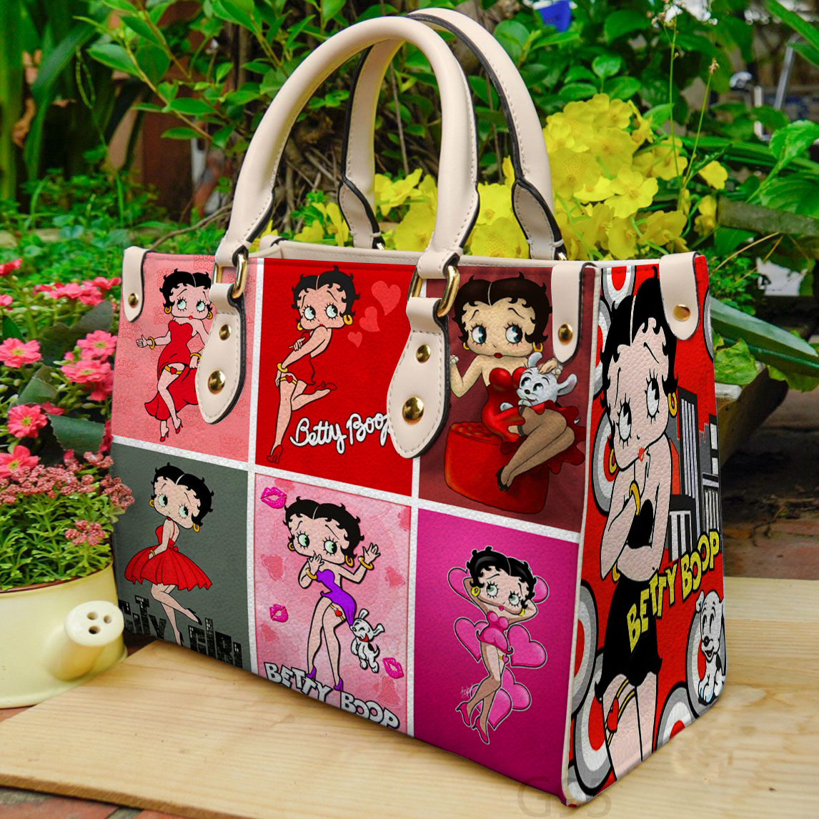 Betty Boop 1 Lover Women Leather Hand Bag