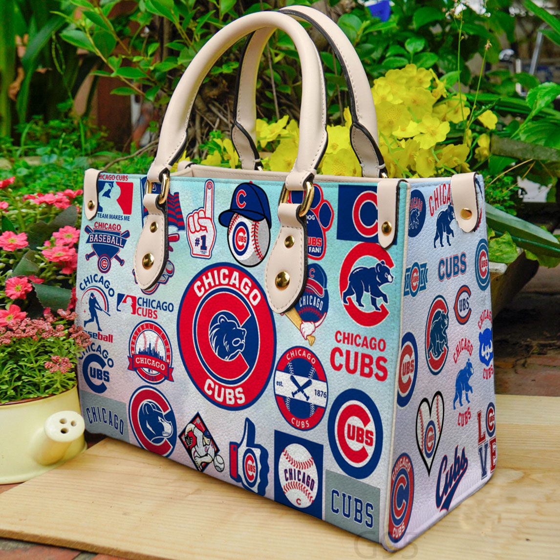 Chicago Cubs Women Leather Hand Bag