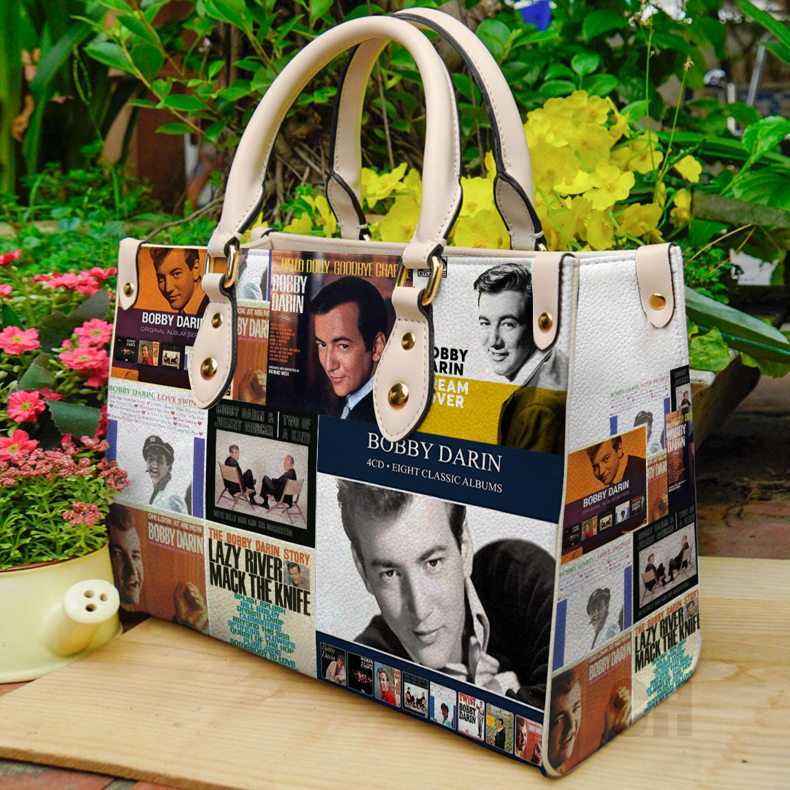 Bobby Darin Women Leather Hand Bag