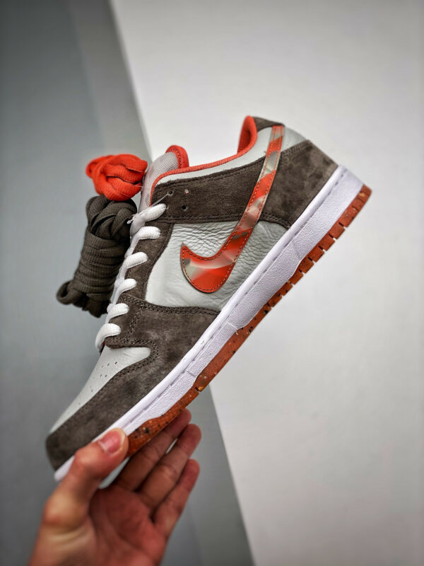 Crushed D.C. X Nike SB Dunk Low White Orange-Brown DH7782-001 For Sale