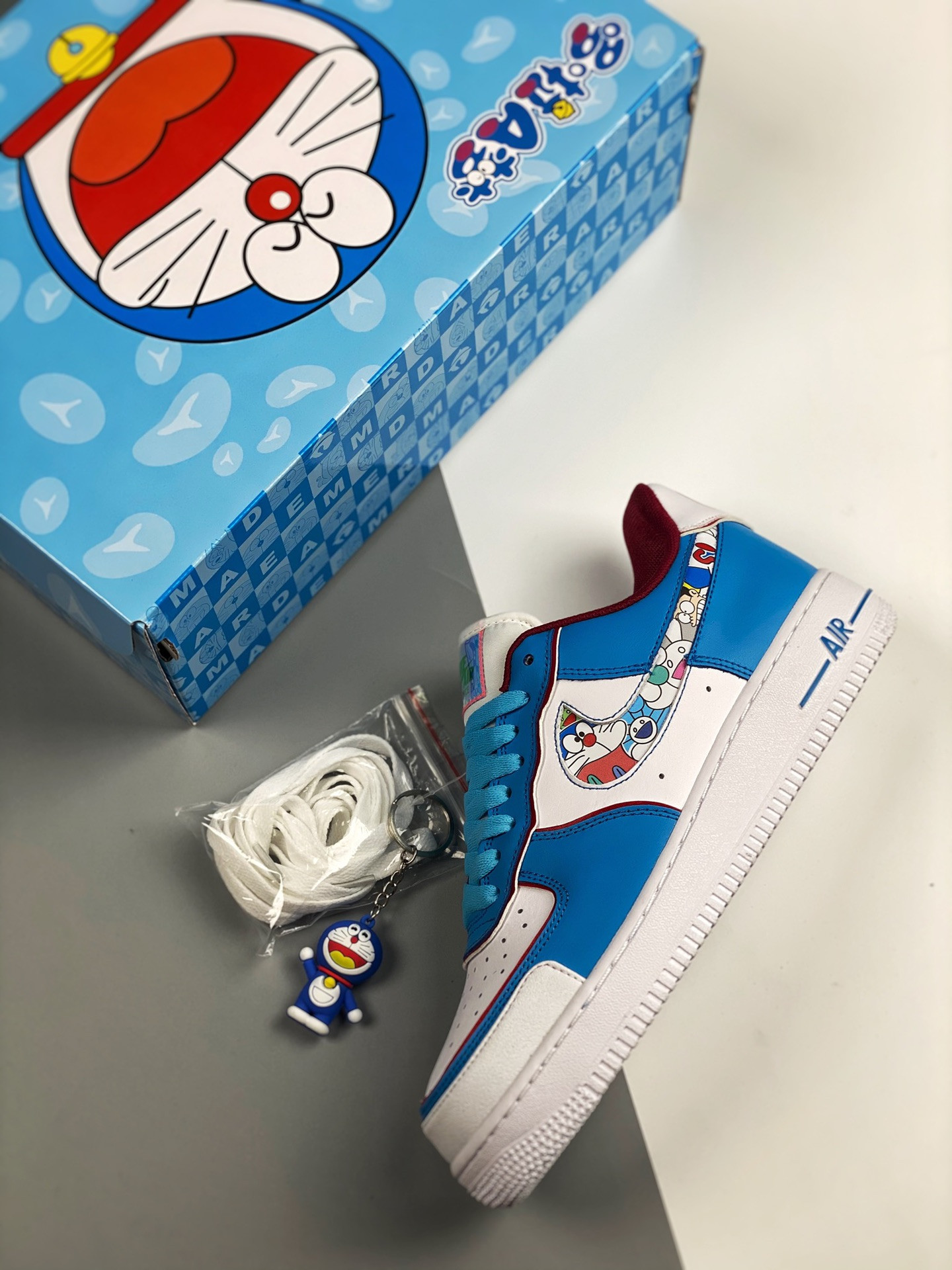 Doraemon x Nike Air Force 1 Low White Blue For Sale