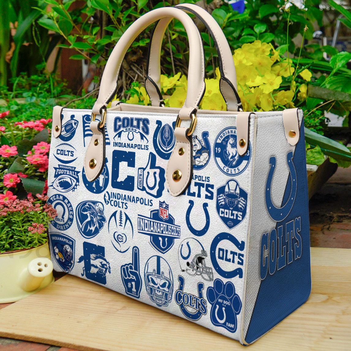 Indianapolis Colts Women Leather Hand Bag