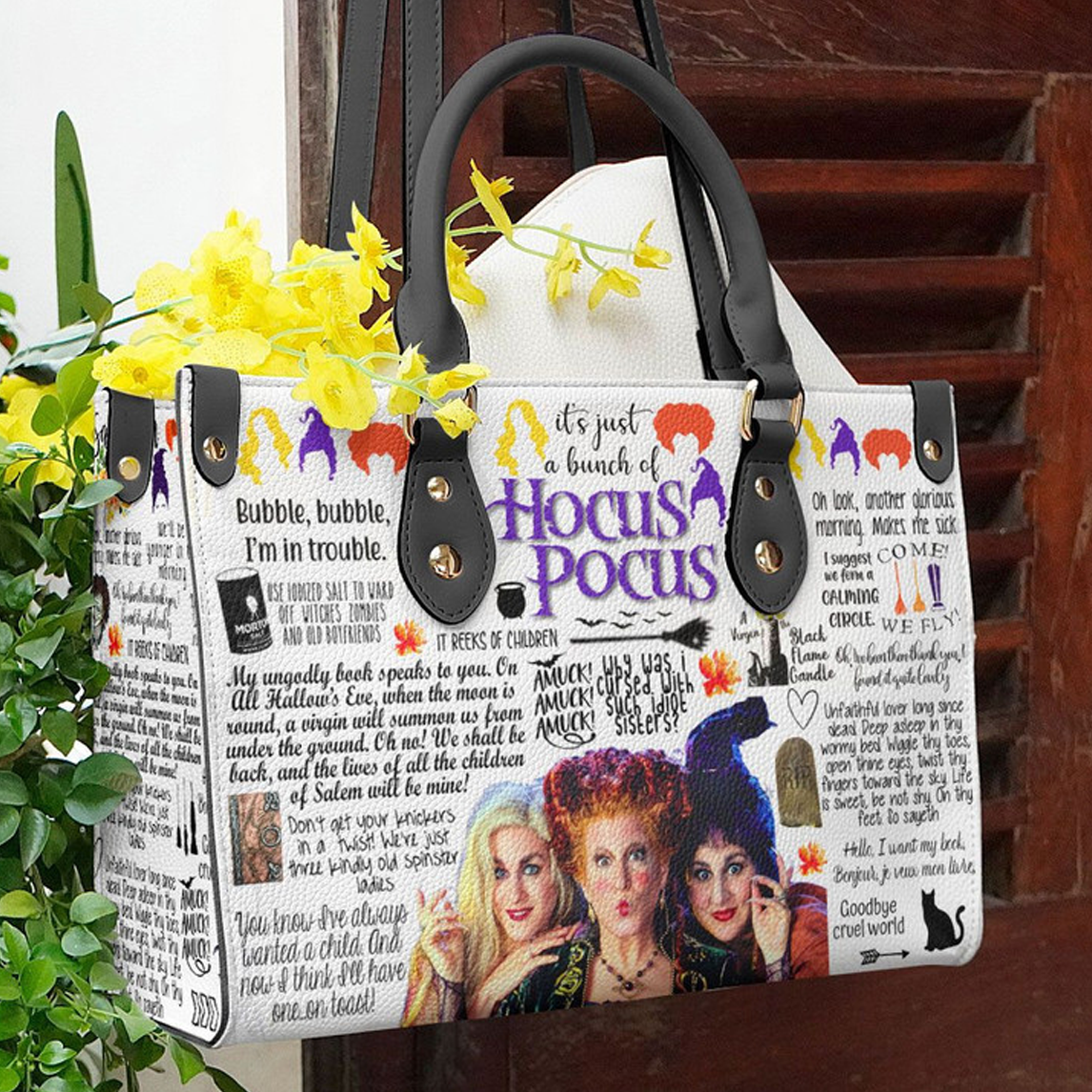 Hocus Pocus Women Leather Hand Bag