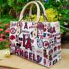 Los Angeles Angels Women Leather Hand Bag