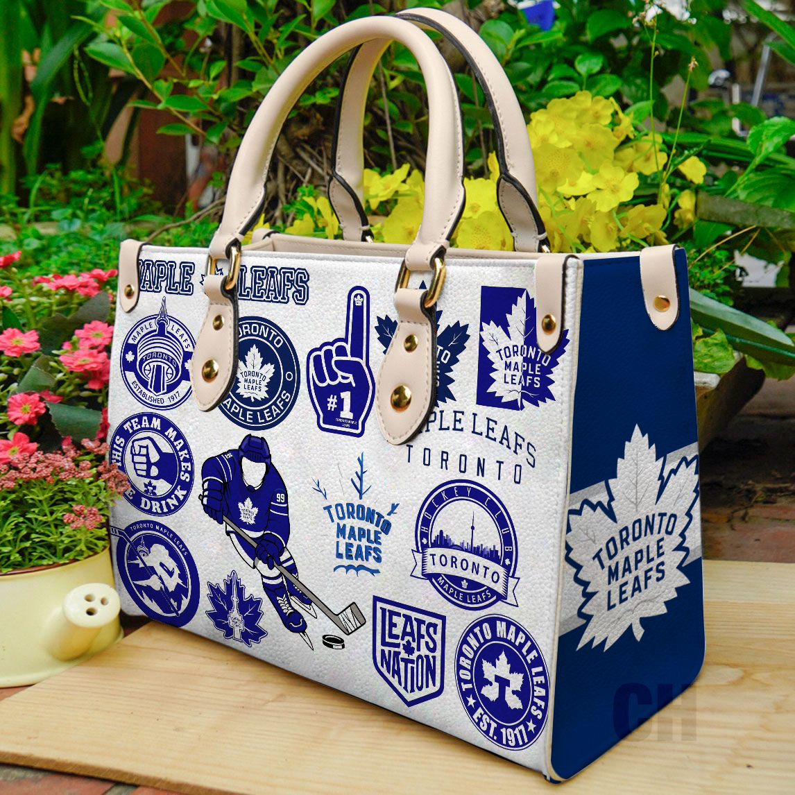 Toronto Maple Leafs Women Leather Hand Bag