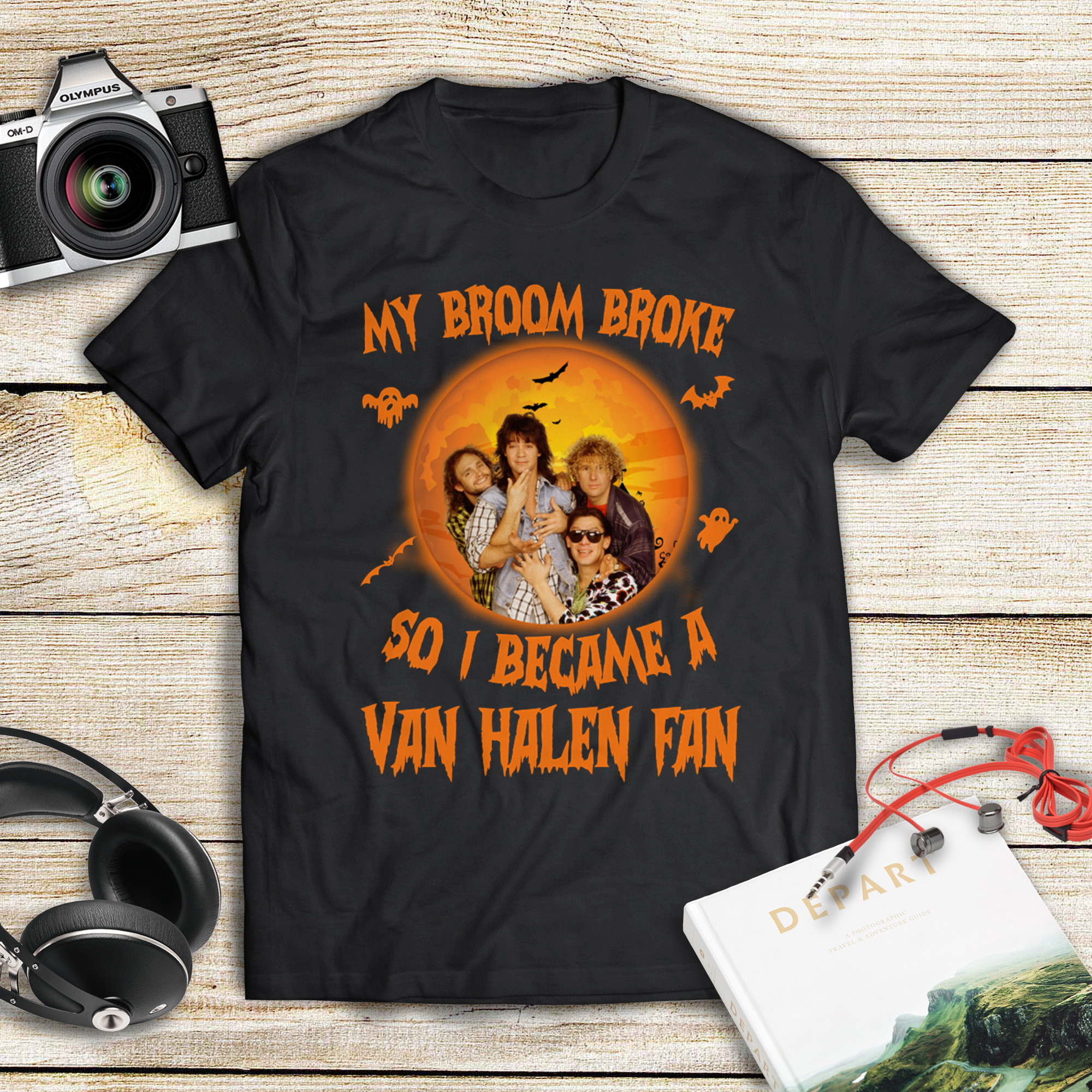 My Broom Broke So I Became A Van Halen Fan .Png T Shirt