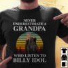 Never Underestimate A Grandpa Who Listen To Billy Idol T Shirt