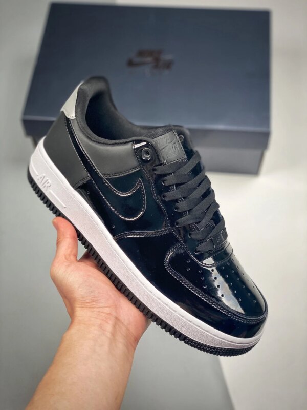 Nike Air Force 1 07 SE Premium Black Silver For Sale