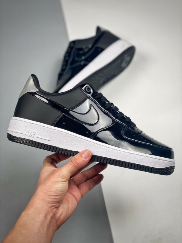 Nike Air Force 1 07 SE Premium Black Silver For Sale