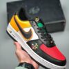 Nike Air Force 1 Sunburst Black White Yellow Red For Sale