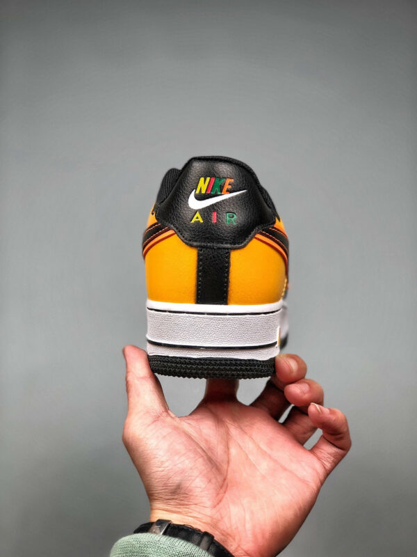 Nike Air Force 1 Sunburst Black White Yellow Red For Sale