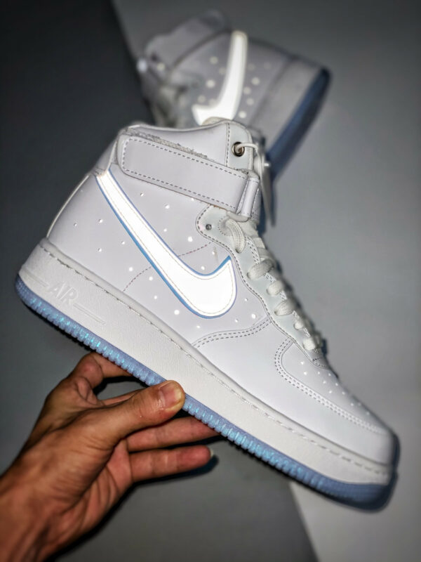 Nike Air Force 1 High Dare To Fly White Metallic Silver FB1865-101 For Sale