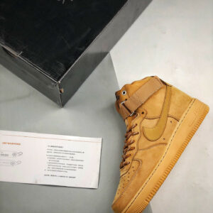 Nike Air Force 1 High Flax Wheat-Gum Light Brown-Black For Sale