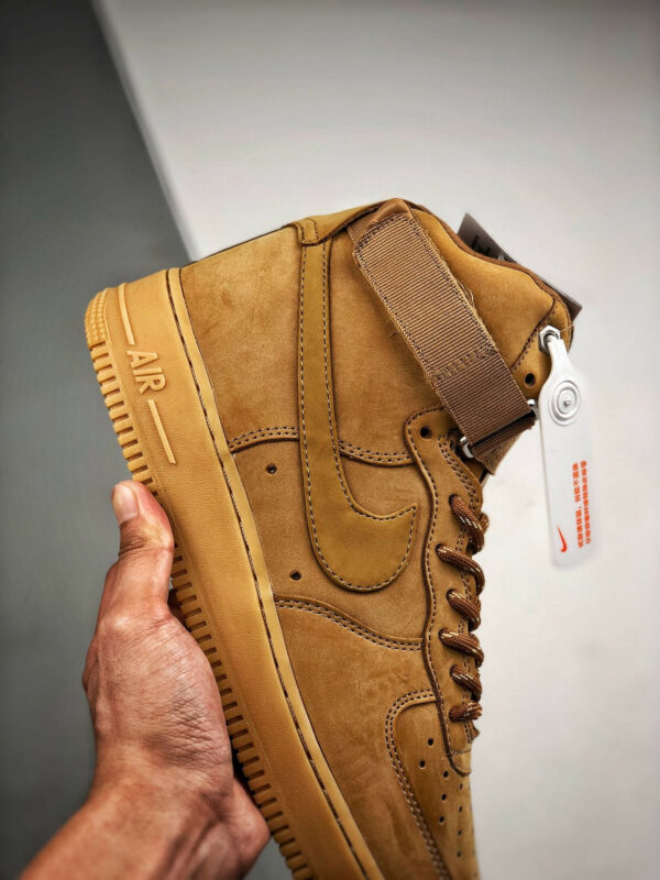 Nike Air Force 1 High Flax Wheat-Gum Light Brown-Black For Sale