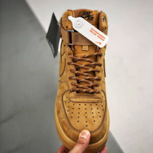 Nike Air Force 1 High Flax Wheat-Gum Light Brown-Black For Sale