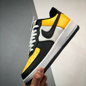 Nike Air Force 1 Jersey Mesh White Gold-Black DQ7779-700 For Sale