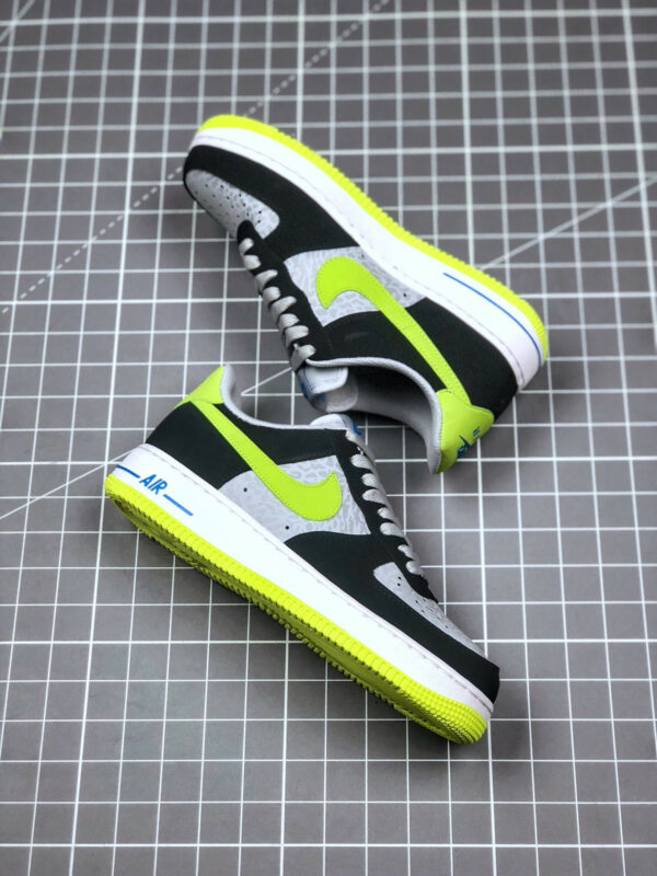 Nike Air Force 1 Low Reflect Silver Volt-Black For Sale