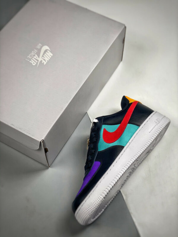 Nike Air Force 1 NBA And WNBA Black Washed Teal Court Purple Gym Red For Sale