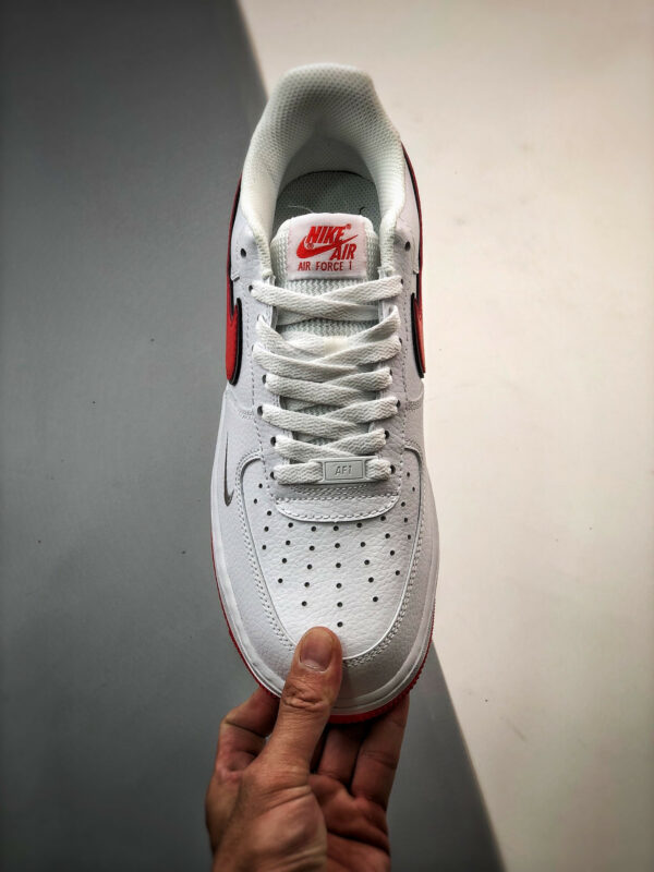 Nike Air Force 1 White Habanero Red Mini Swoosh For Sale