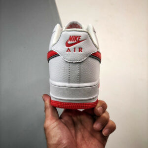 Nike Air Force 1 White Habanero Red Mini Swoosh For Sale