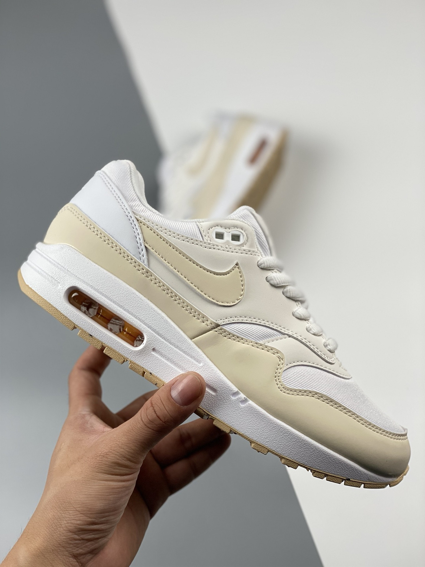 Nike Air Max 1 Prm Summit White Sanddrift-Phantom FB5060-100 For Sale