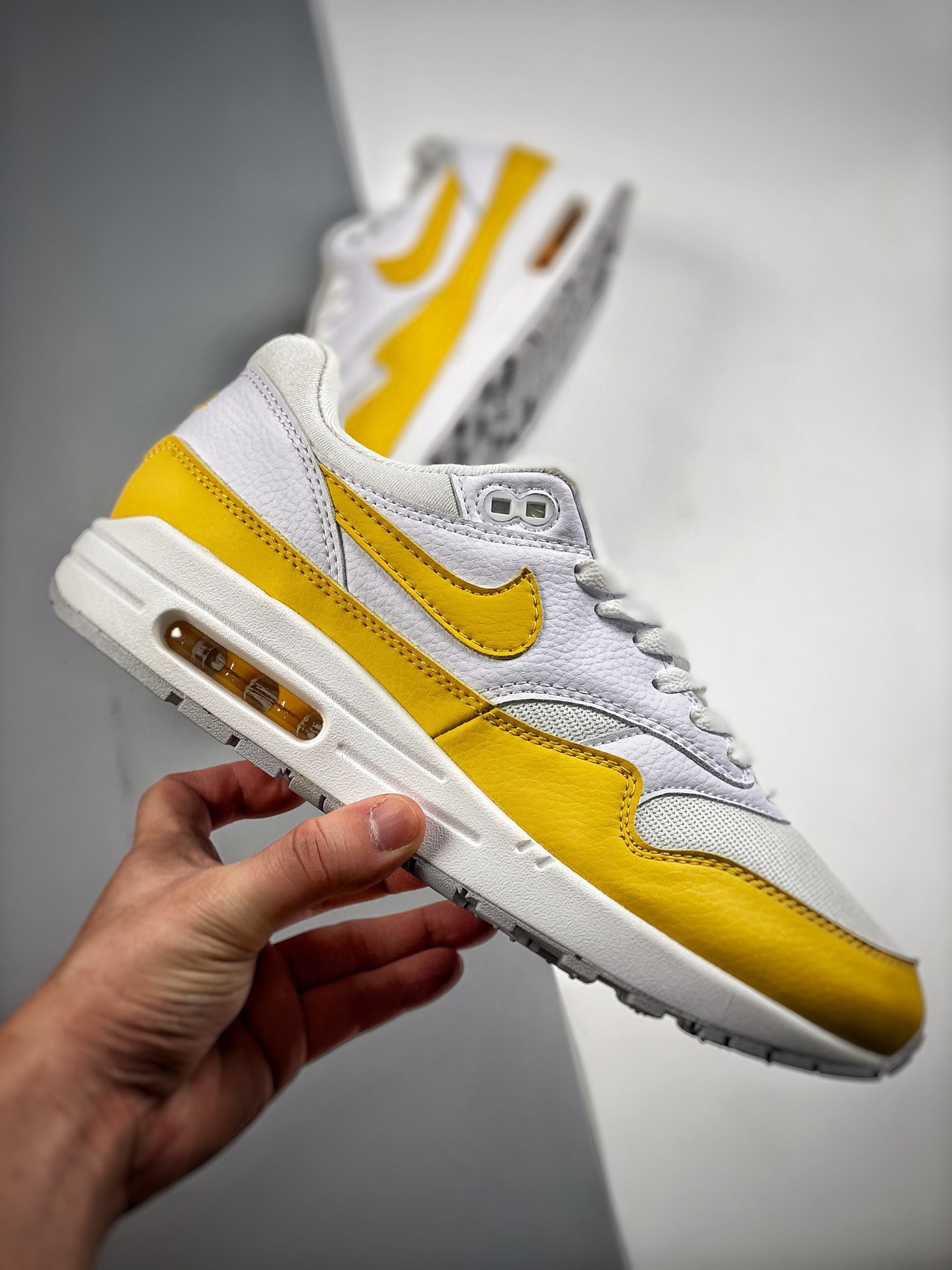 Nike Air Max 1 White Bright Yellow DX2954-001 For Sale