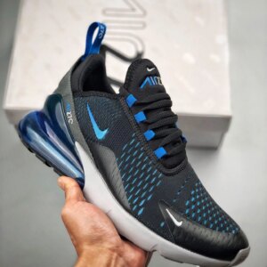 Nike Air Max 270 Black Photo Blue AH8050-019 For Sale