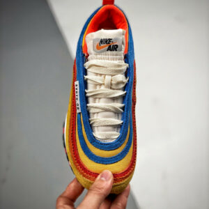 Nike Air Max 97 Running Club Pollen Light Photo Blue University Red Orange For Sale