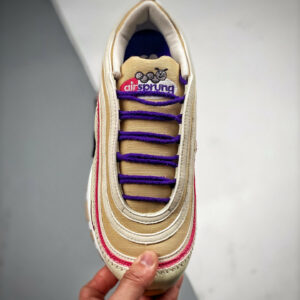 Nike Air Max 97 Air Sprung Tan Purple-Pink For Sale