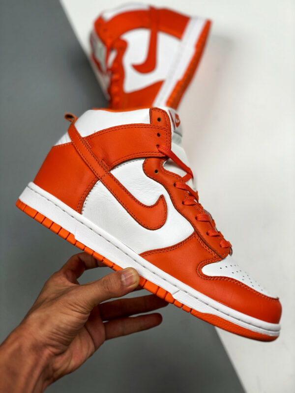 Nike Dunk High Syracuse White Orange Blaze For Sale