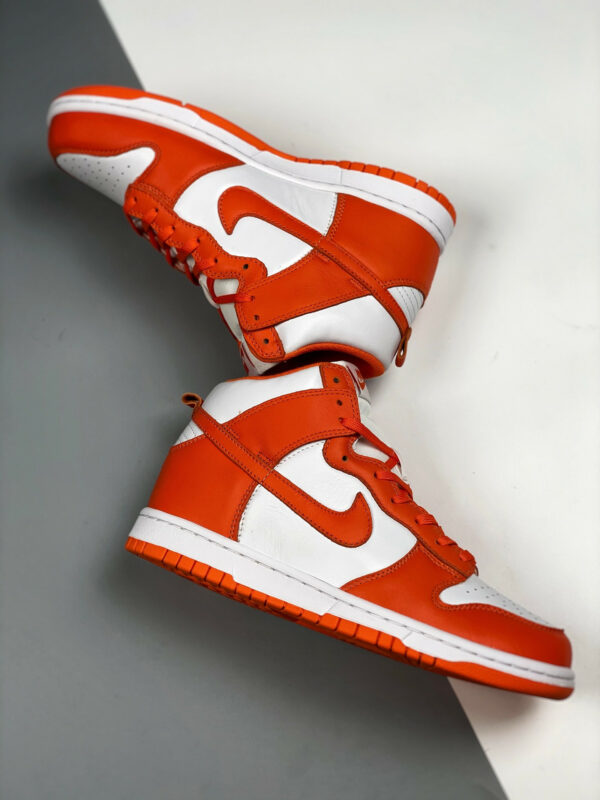 Nike Dunk High Syracuse White Orange Blaze For Sale